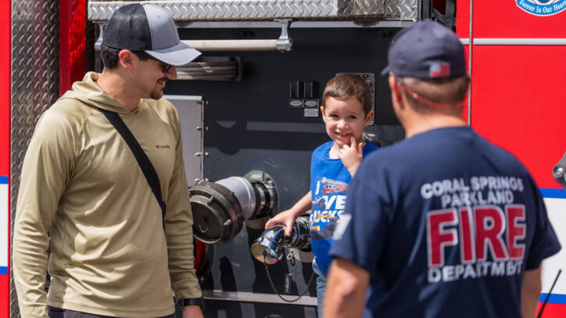 Coral Springs invites children and families with special needs to explore police fire and city trucks at Touch-A-Truck event
