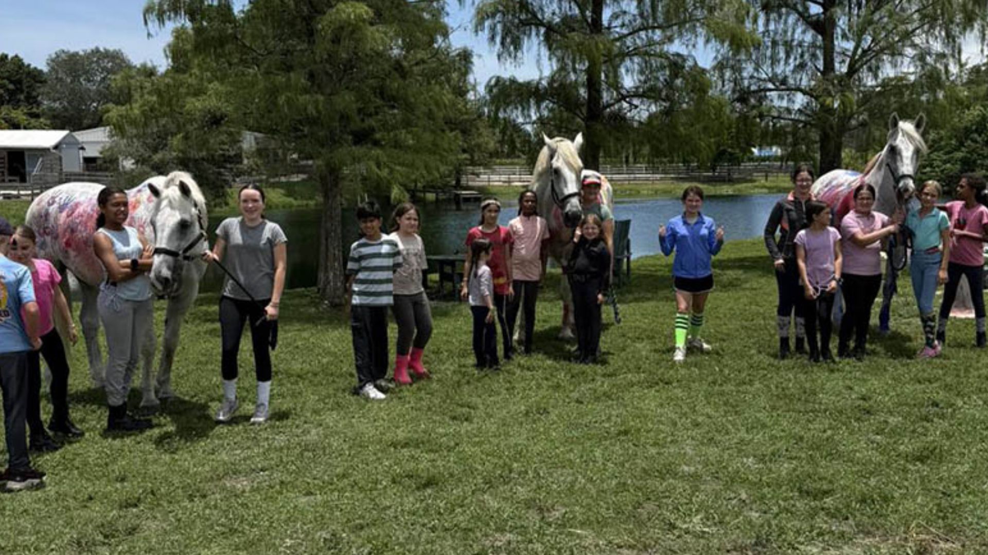 Spitfire Farm summer camp invites kids to enjoy daily horseback rides water slides and hands on barnyard adventures