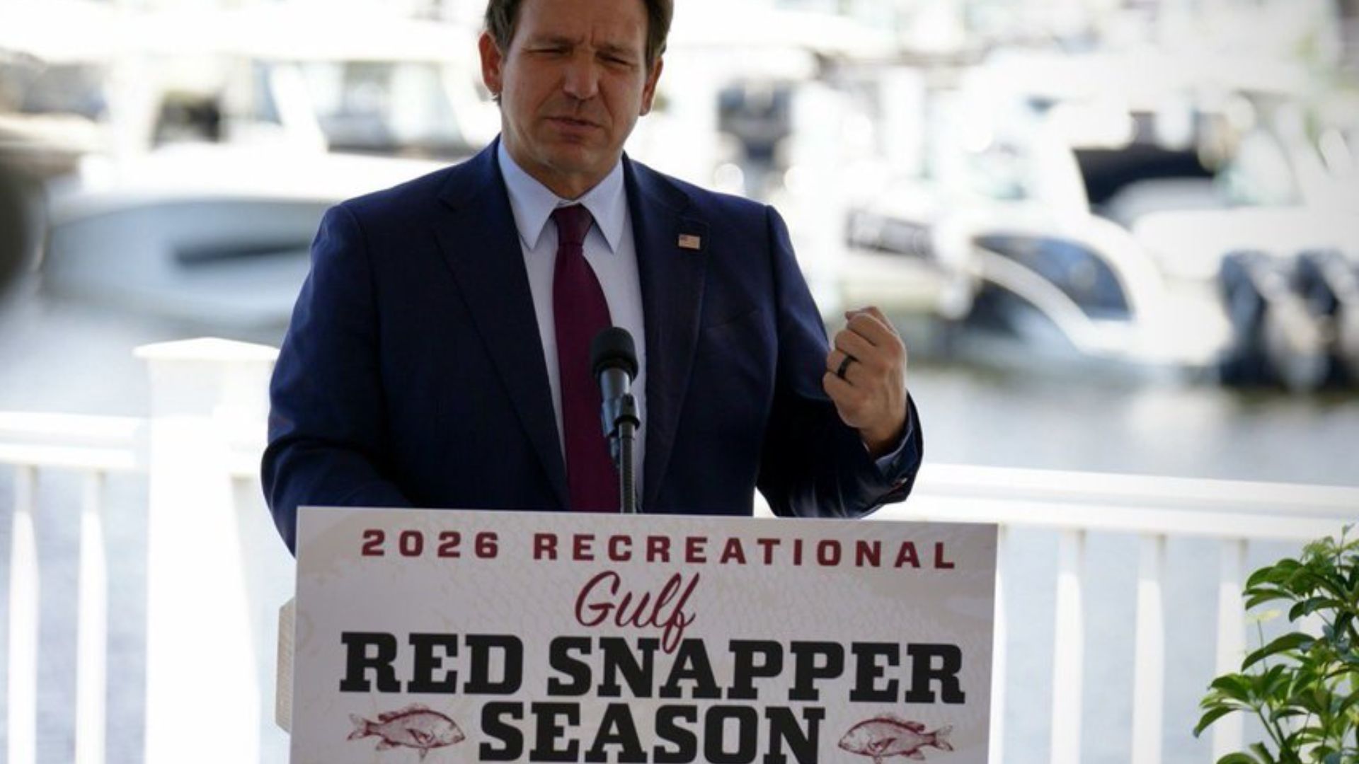 Governor Ron DeSantis announces record-breaking 2026 red snapper seasons while celebrating federal approval of state-managed Atlantic fishery control
