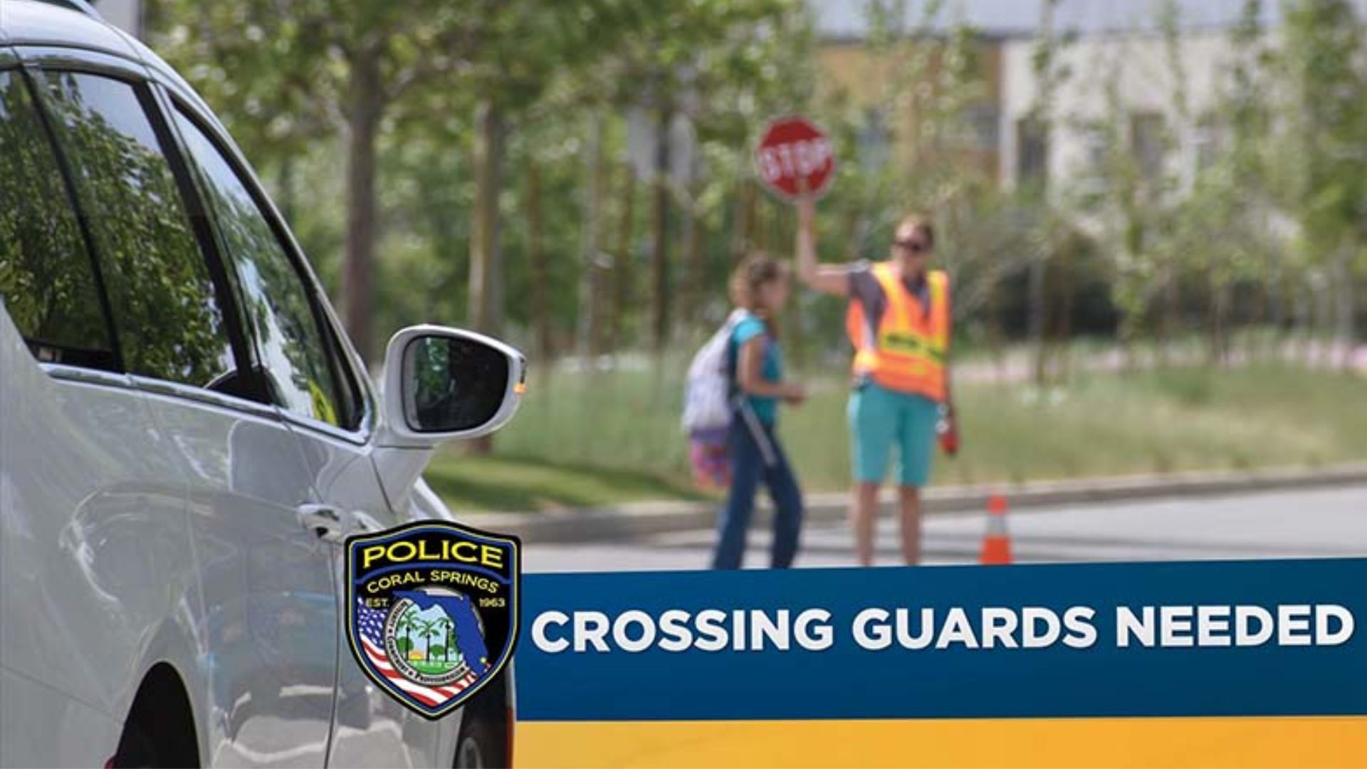 Coral Springs Police seek school crossing guards ahead of August 10 school reopening