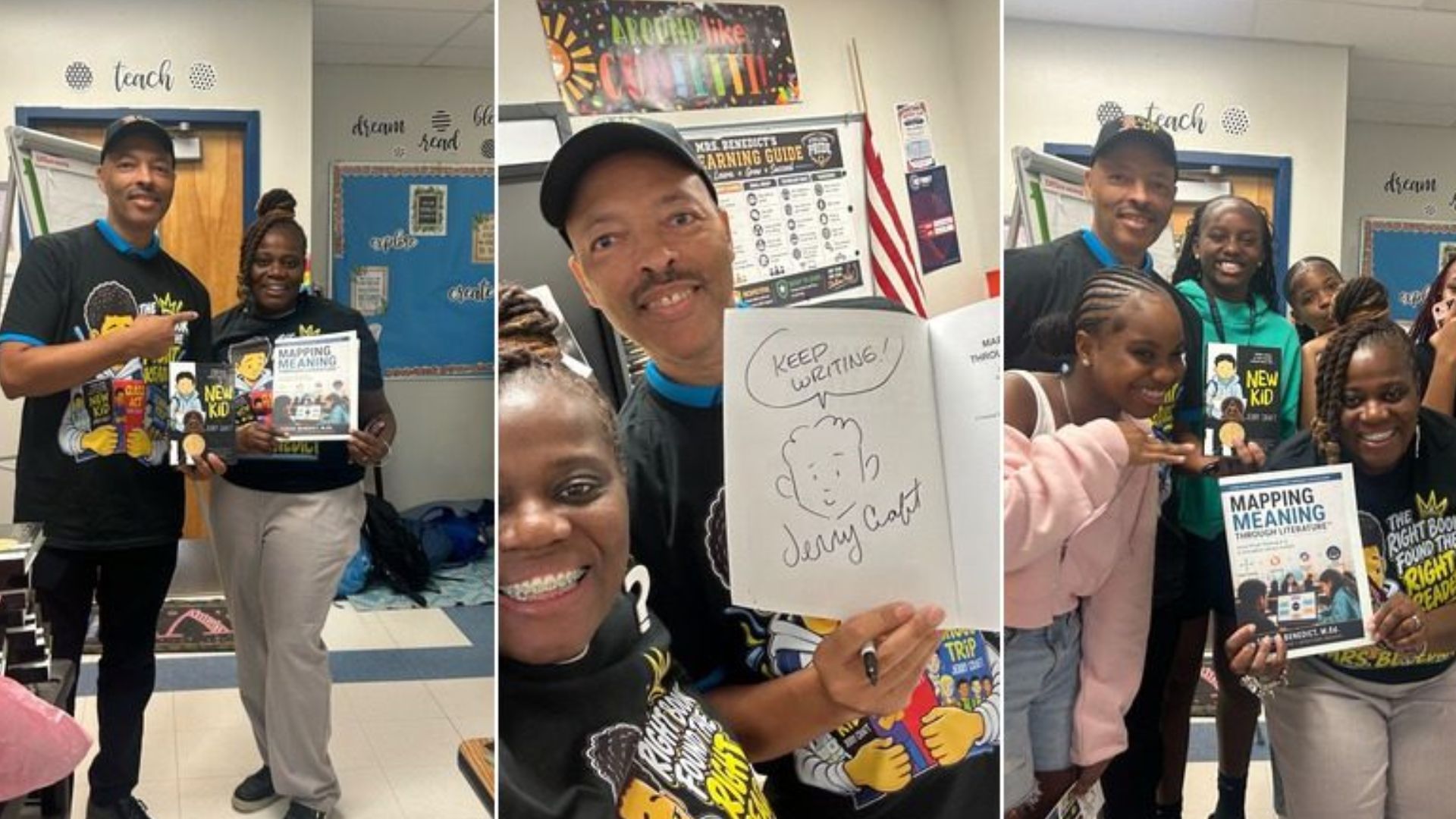 Award-winning author Jerry Craft surprises Coral Springs Middle School students after their love for New Kid grows