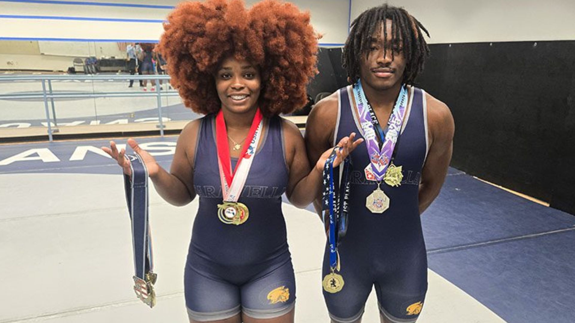 J.P. Taravella wrestling captains Arheanna Bryan and Jelani Cruickshank each win three preseason tournaments